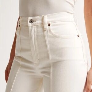 NWT Women's High-Waisted Cream Jeans